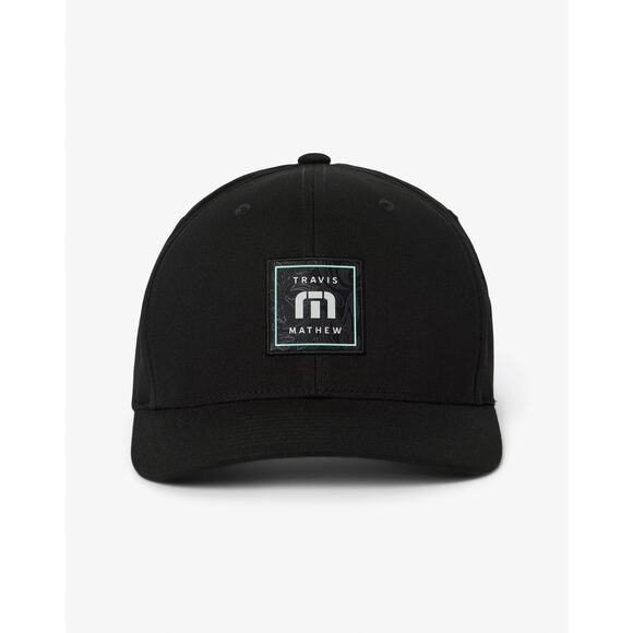 NWT TravisMathew Final Boarding Snapback Hat in Black sz One Size - Picture 1 of 6